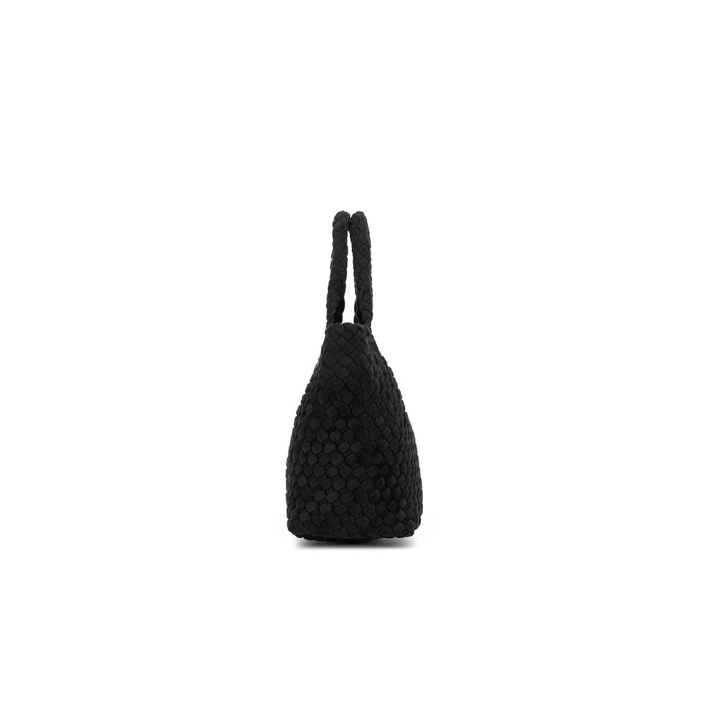 Cherie 2 Piece Suedette Mini Handbag Black