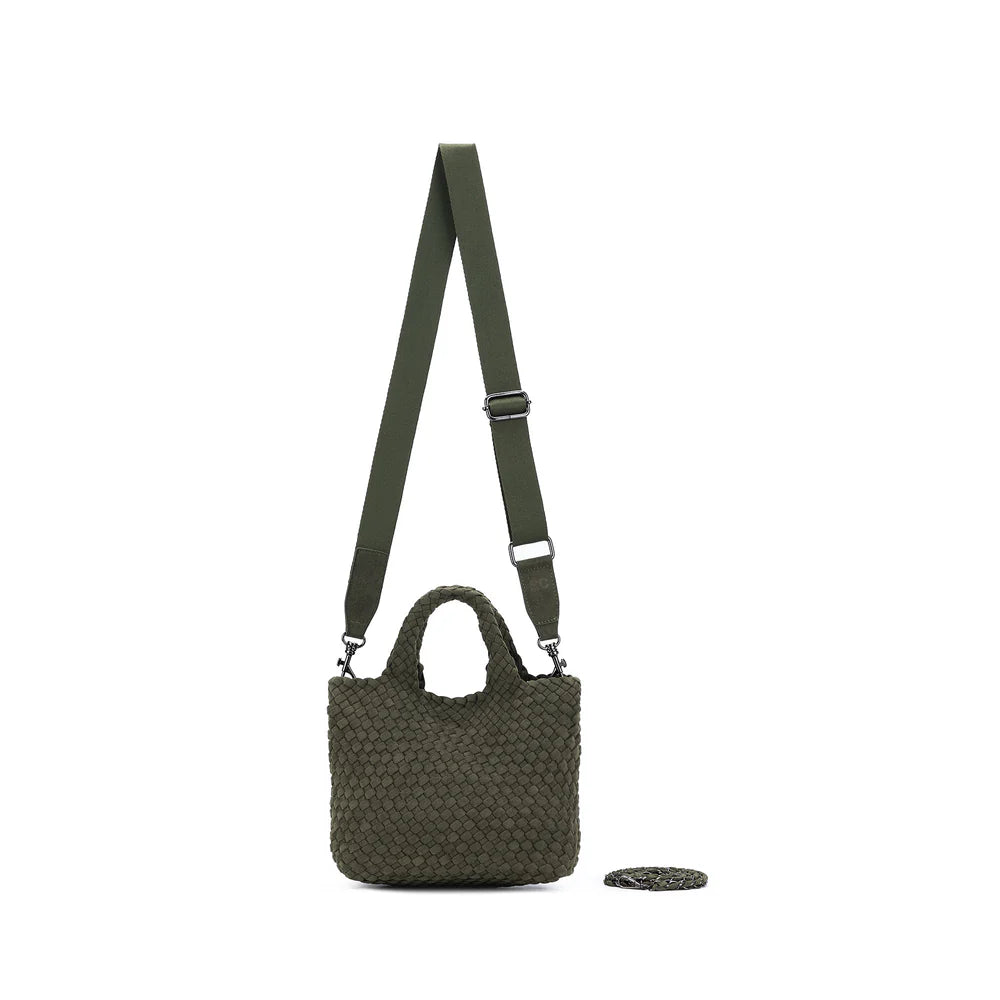 Cherie 2 Piece Suedette Mini Handbag Dark Olive