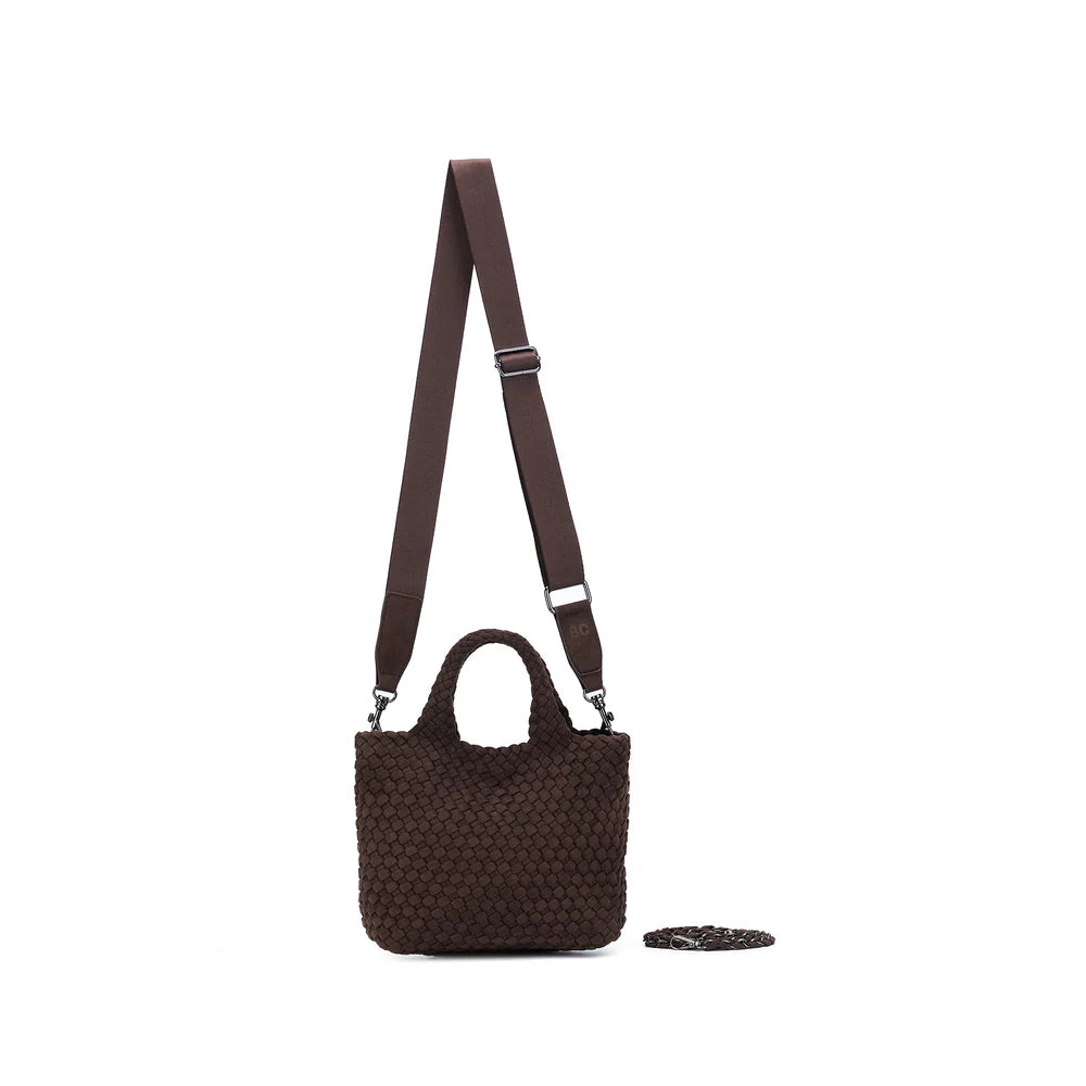 Cherie 2 Piece Suedette Mini Handbag Chocolate
