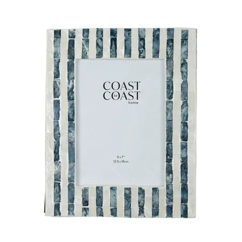 Nya Inlay 5x7" Frame Navy/Ivory