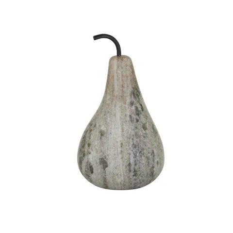 Pear Marble Sculpture 11x19cm Beige