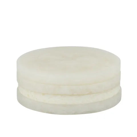 Kip Resin Coasters 10cm Ivory - Set of 4