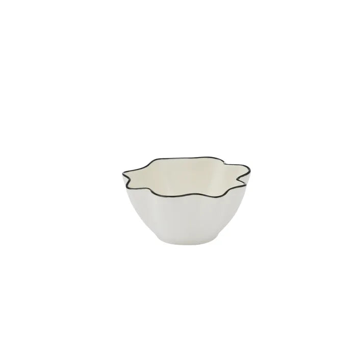 Winslow Ceramic Bowl 10x5cm Ivory/Black