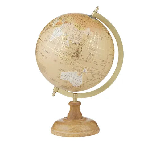 Atlas World Globe 20x32cm Natural