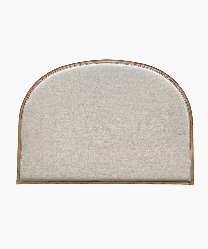 Arch Bed Head Natural Linen