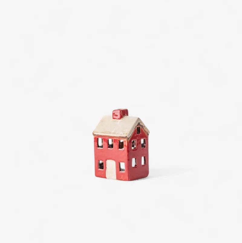 Alsace Petite Tea Light Chalet Red Cream