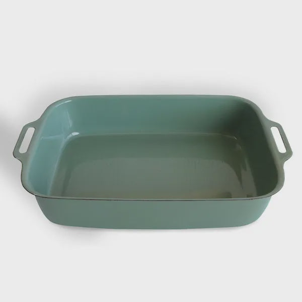 Dishy Enamel Lasagne Pan 33cm - Tarragon