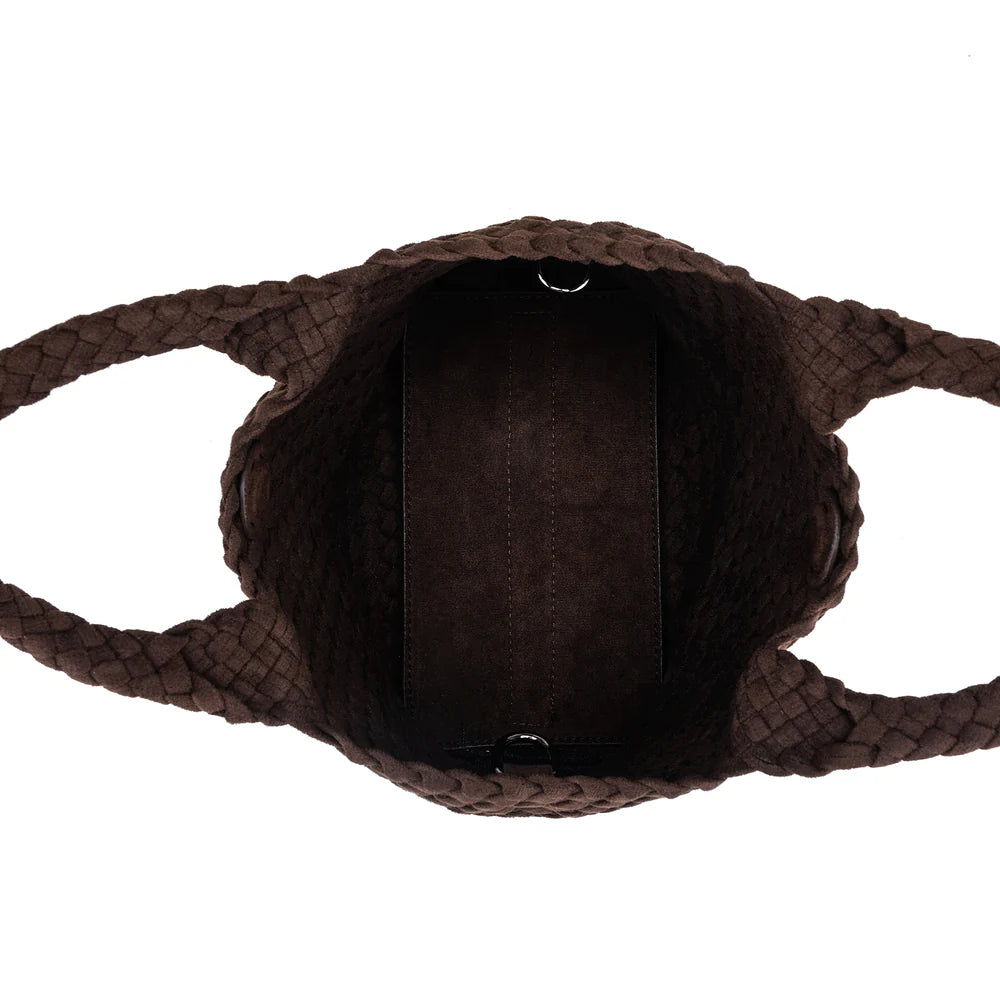 Cherie 2 Piece Suedette Mini Handbag Chocolate