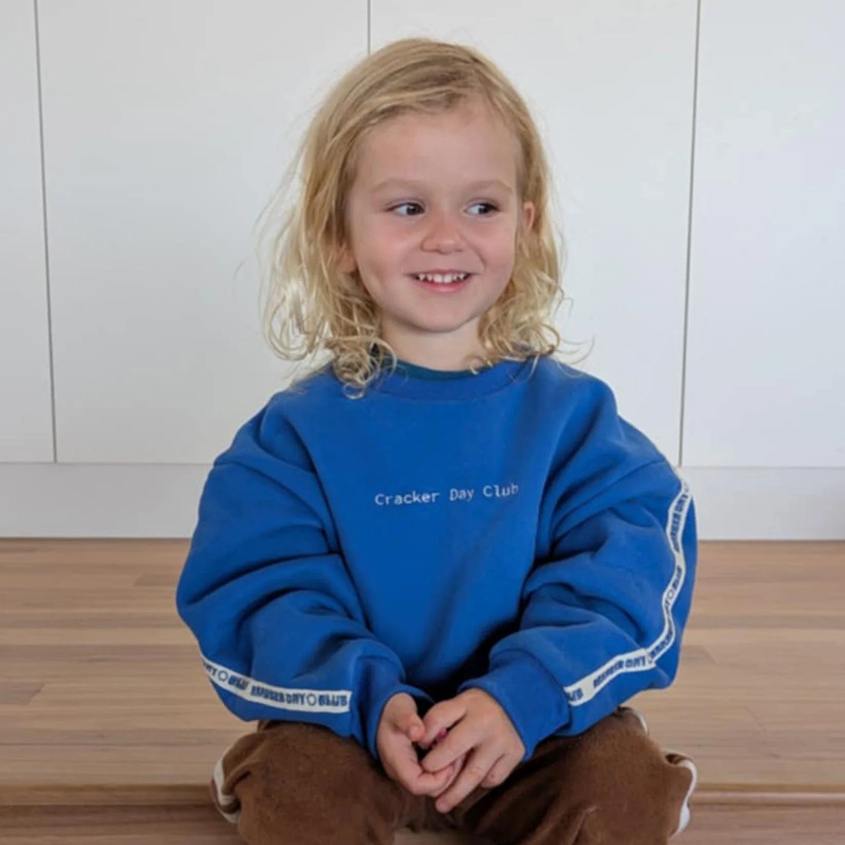Kids Cloud Racer Sweater - Blue