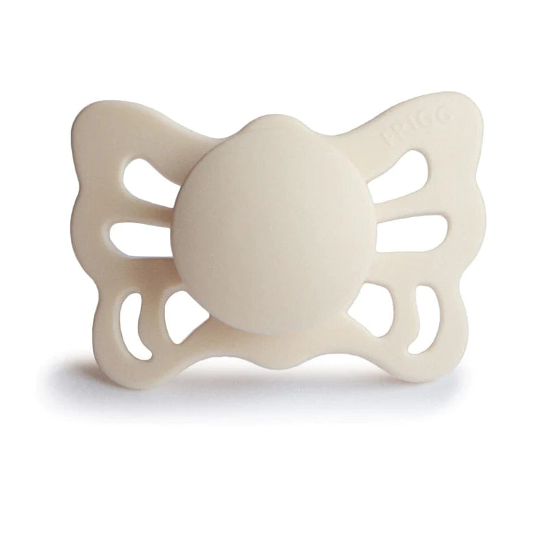 Anatomical Butterfly Silicone Pacifier - Cream