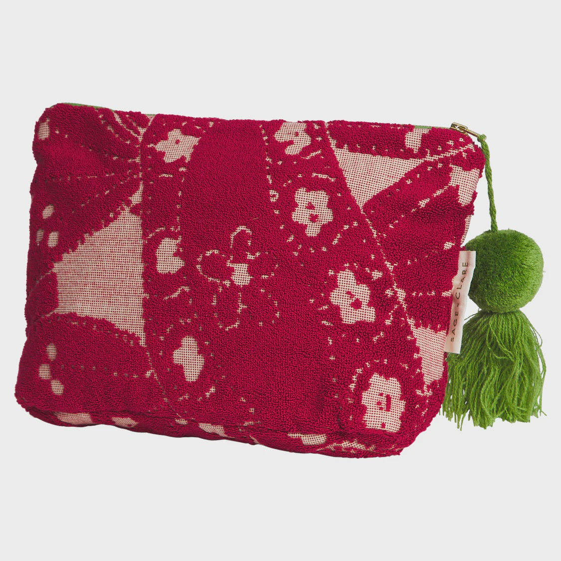 Lucia Terry Pouch - Crimson Small