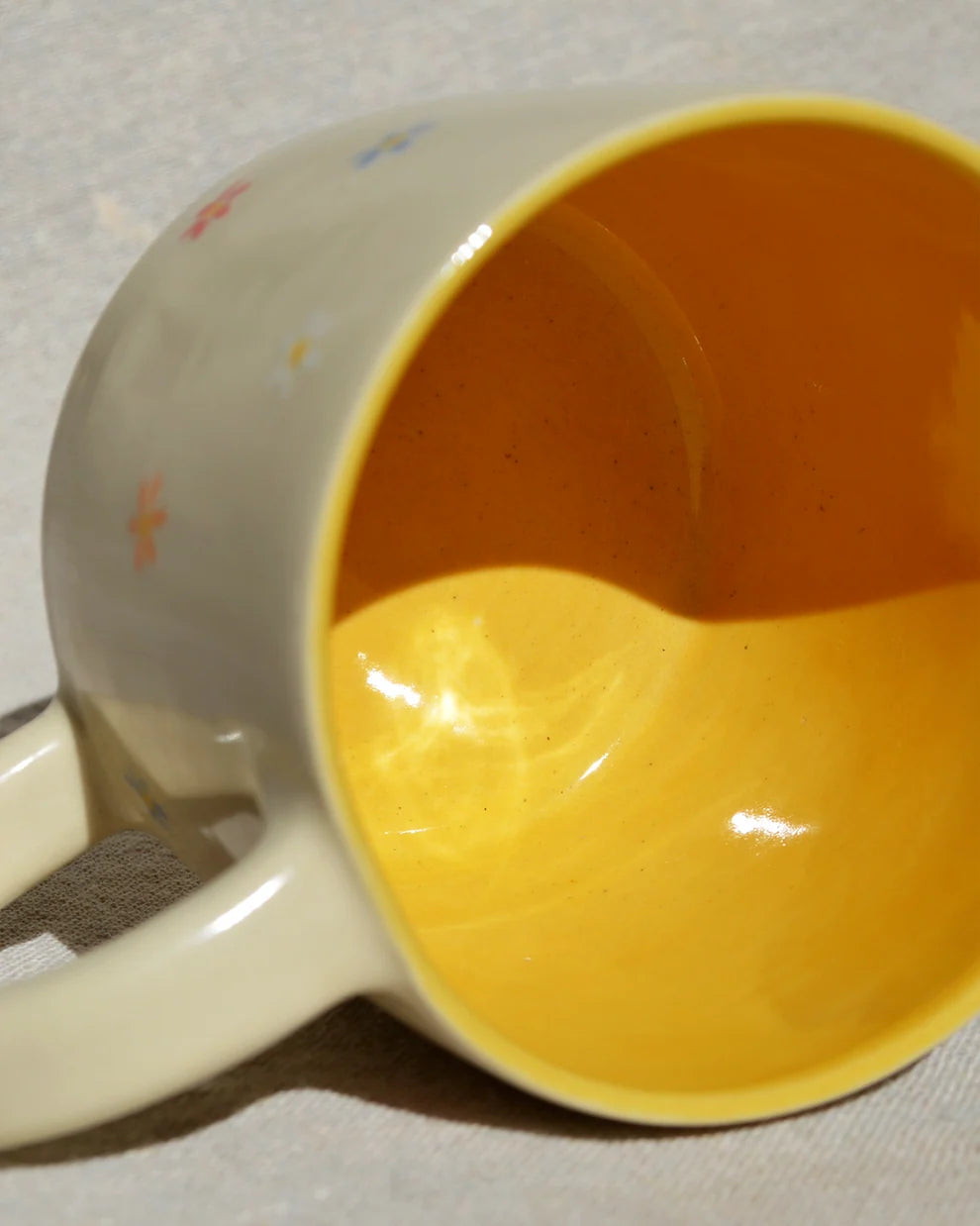 Flower Party Mug - Yellow