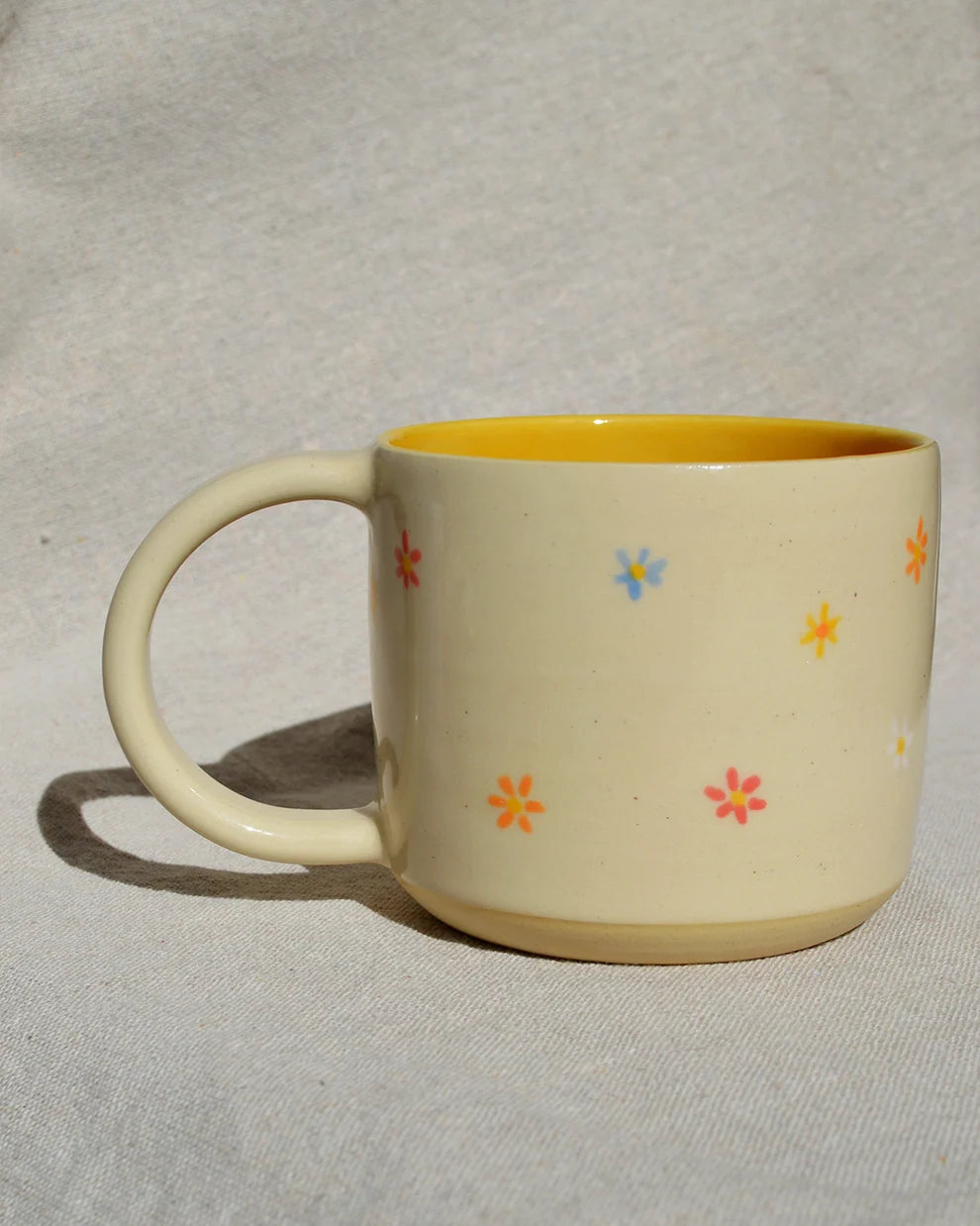 Flower Party Mug - Yellow