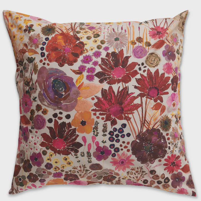 Field Of Dreams Silver Organic Cotton European Pillowcases Set