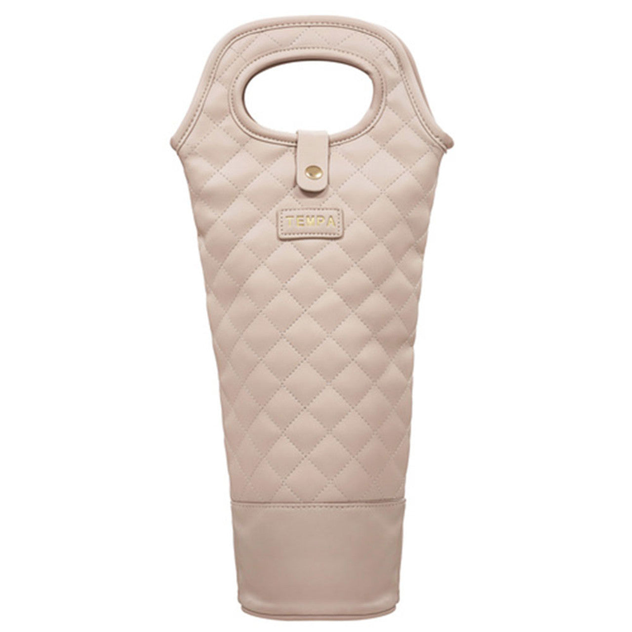 Quilted Latte Insulated Single Wine Bag