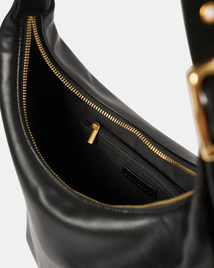 Everyday Croissant Bag - BLACK ( gold buckle )