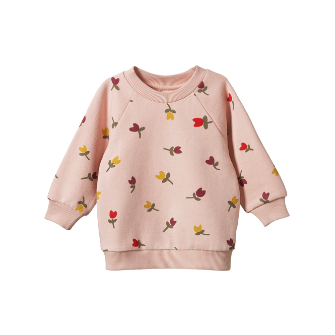 Emerson Sweater- Tulips Rose Dust