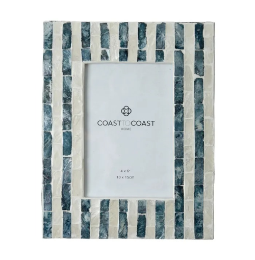 Nya Inlay 4x6" Frame Navy/Ivory