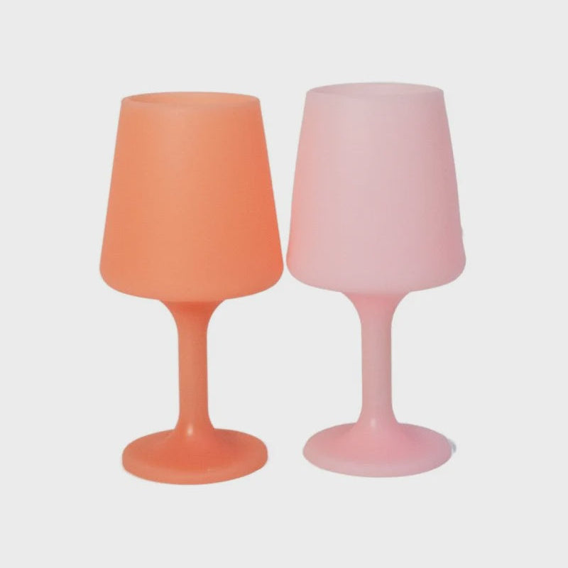 Swepp Silicone Unbreakable Wine Glasses - Peach & Petal