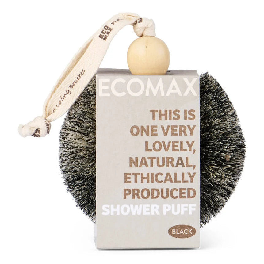 Ecomax Spa Shower Puff / Black&White
