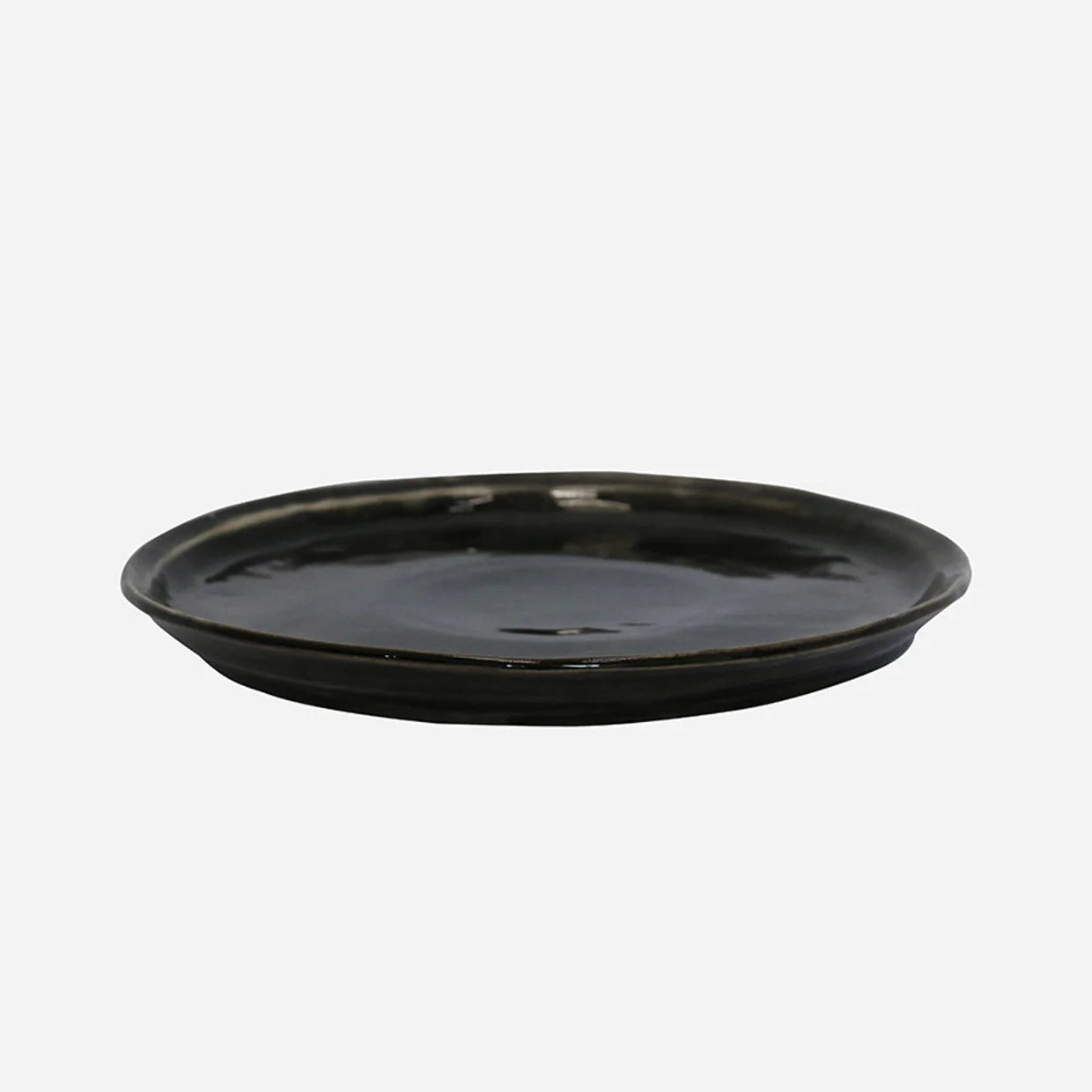 The Creamery Black Lunch Plate
