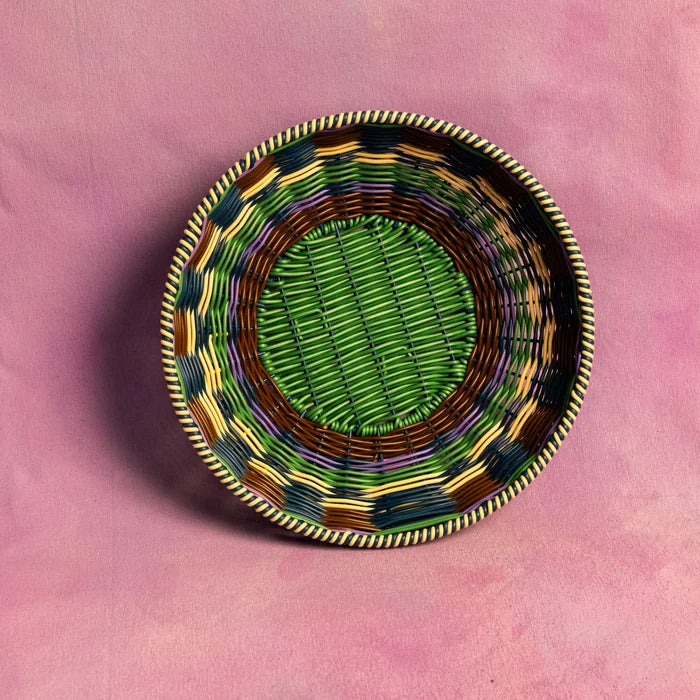 Woven Bowl | Brown & Green