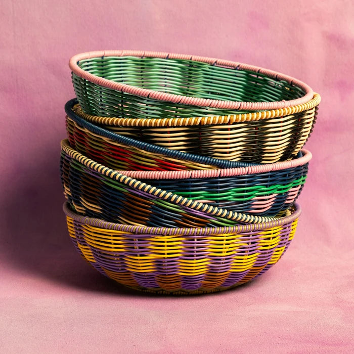 Woven Bowl | Brown & Green