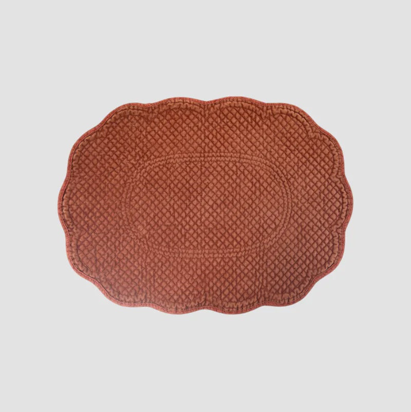 Rena Quilted Placemat Rust