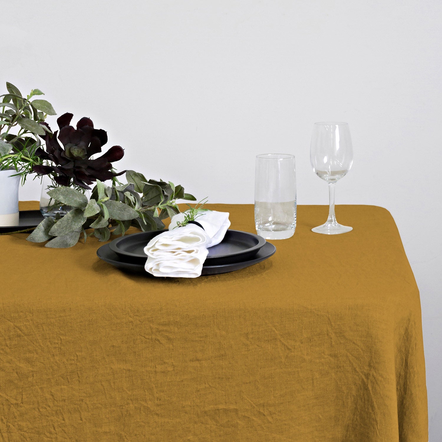 Linen Table Runner - Oak