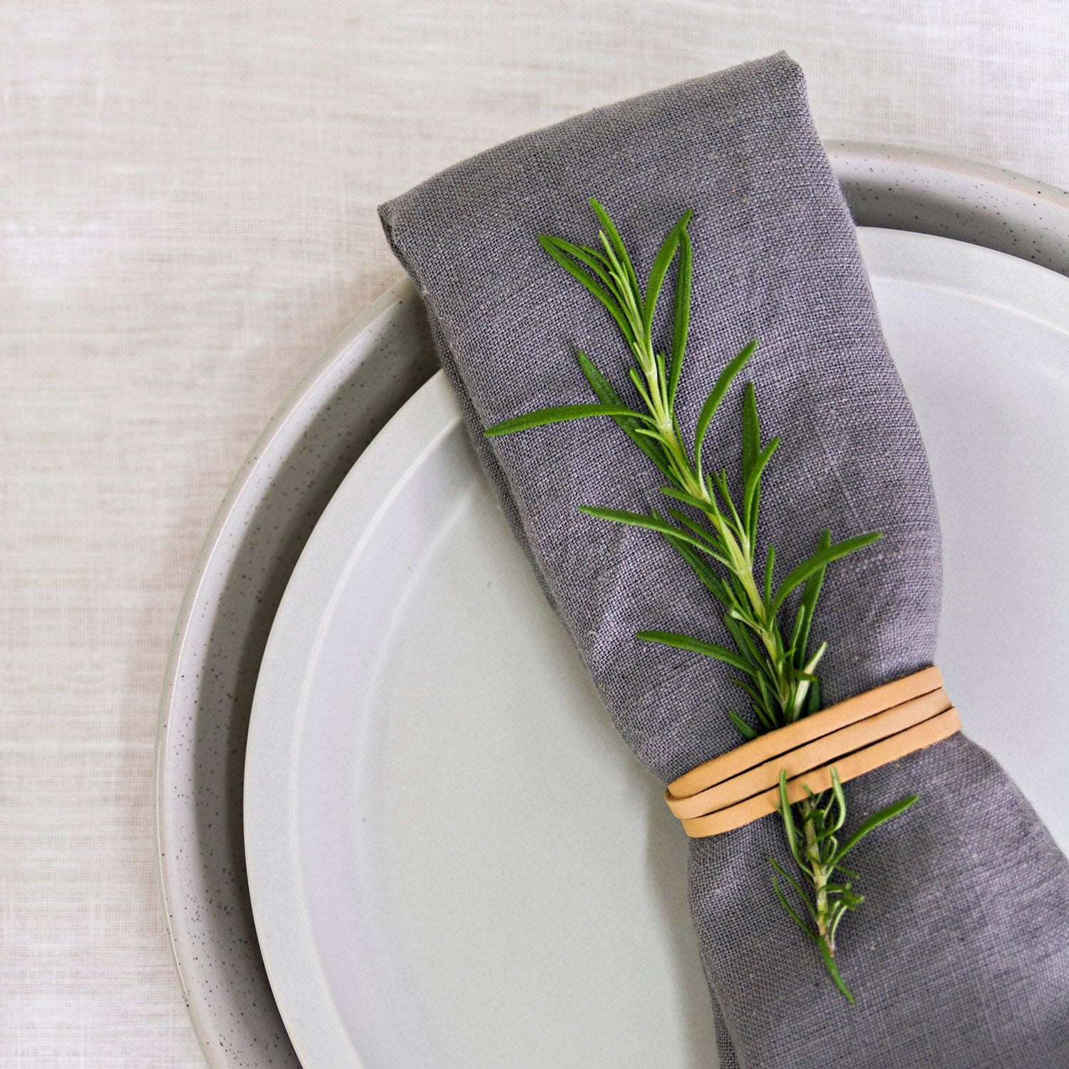 Linen Napkin Set of 4 - Grey