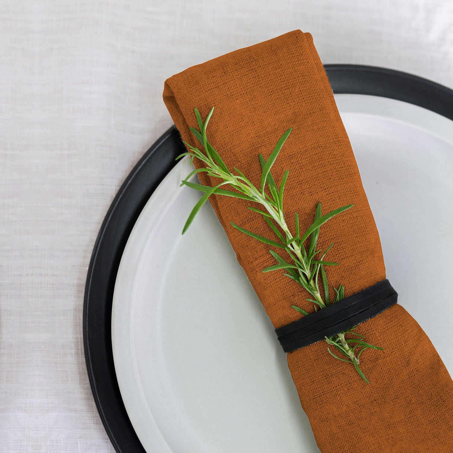 Linen Napkin Set of 4 - Rust