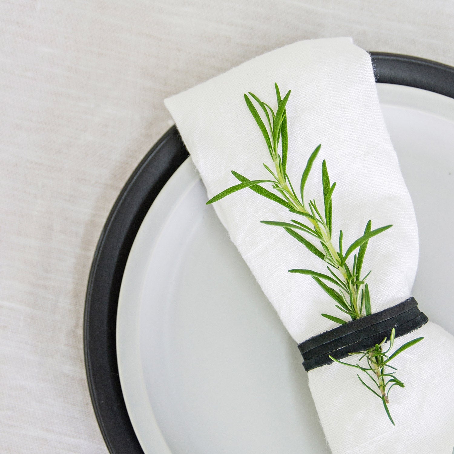 Linen Napkin Set of 4 - White