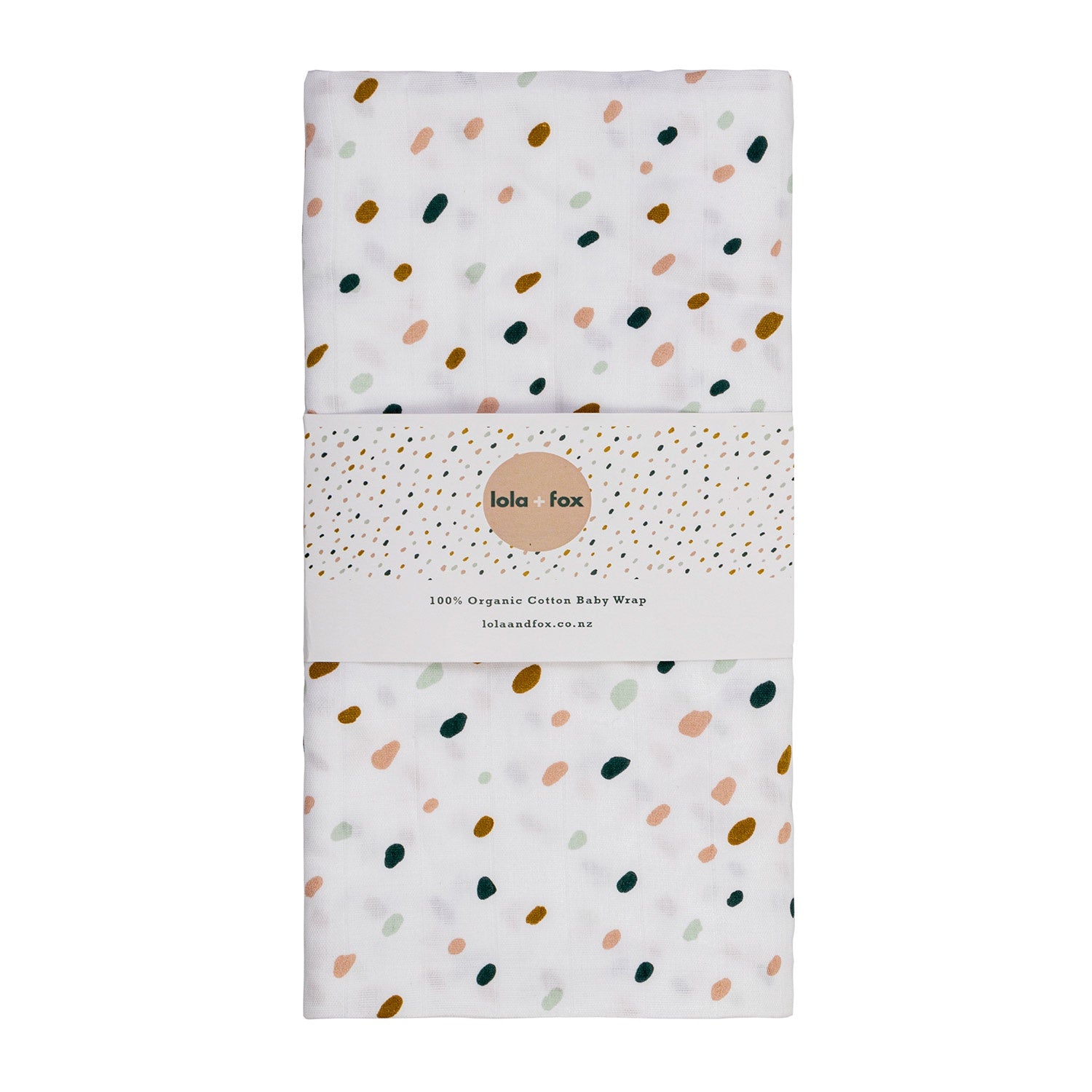 Confetti Leaves Muslin Wrap