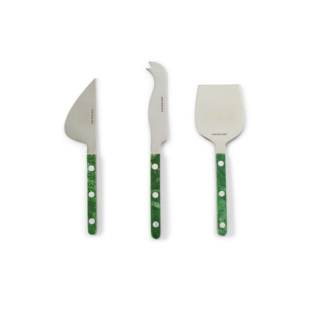 Emerald Cheese Knives