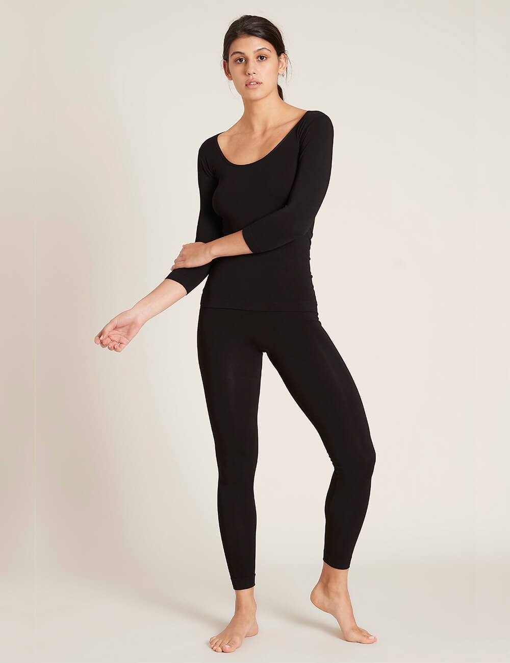 Women 3/4 Sleeve - Black