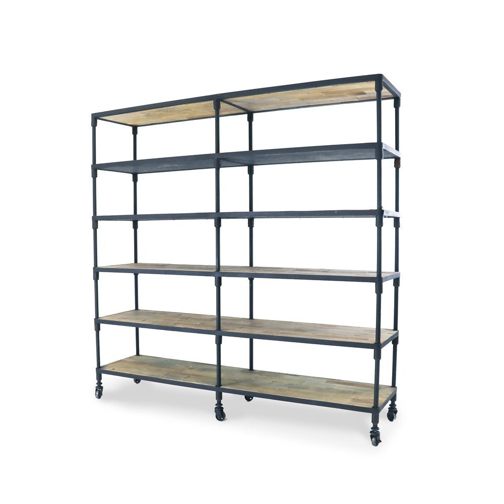 Industrial Metal Bookshelf - Large