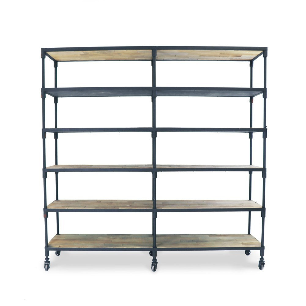 Industrial Metal Bookshelf - Large