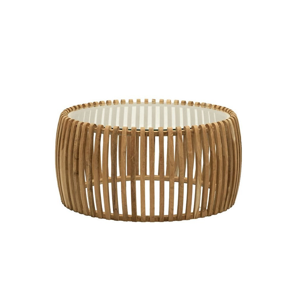 Verve Round Slatted Coffee Table