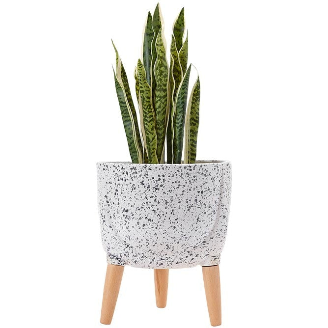 33CM WHITE LEGGED TERRAZZO
