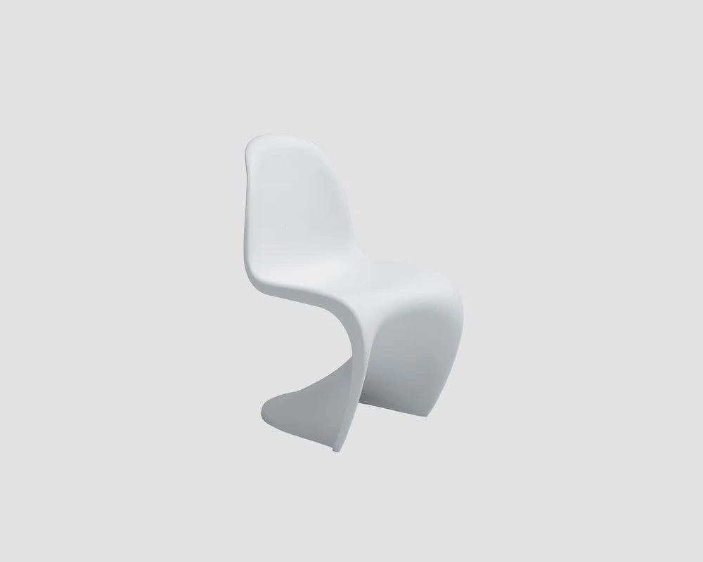 S-Shape Childs Chair - White
