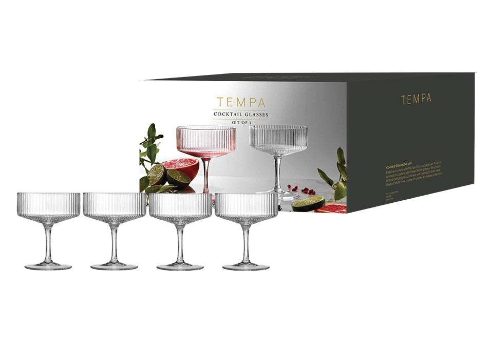 ESME CLEAR 4PK COCKTAIL GLASS