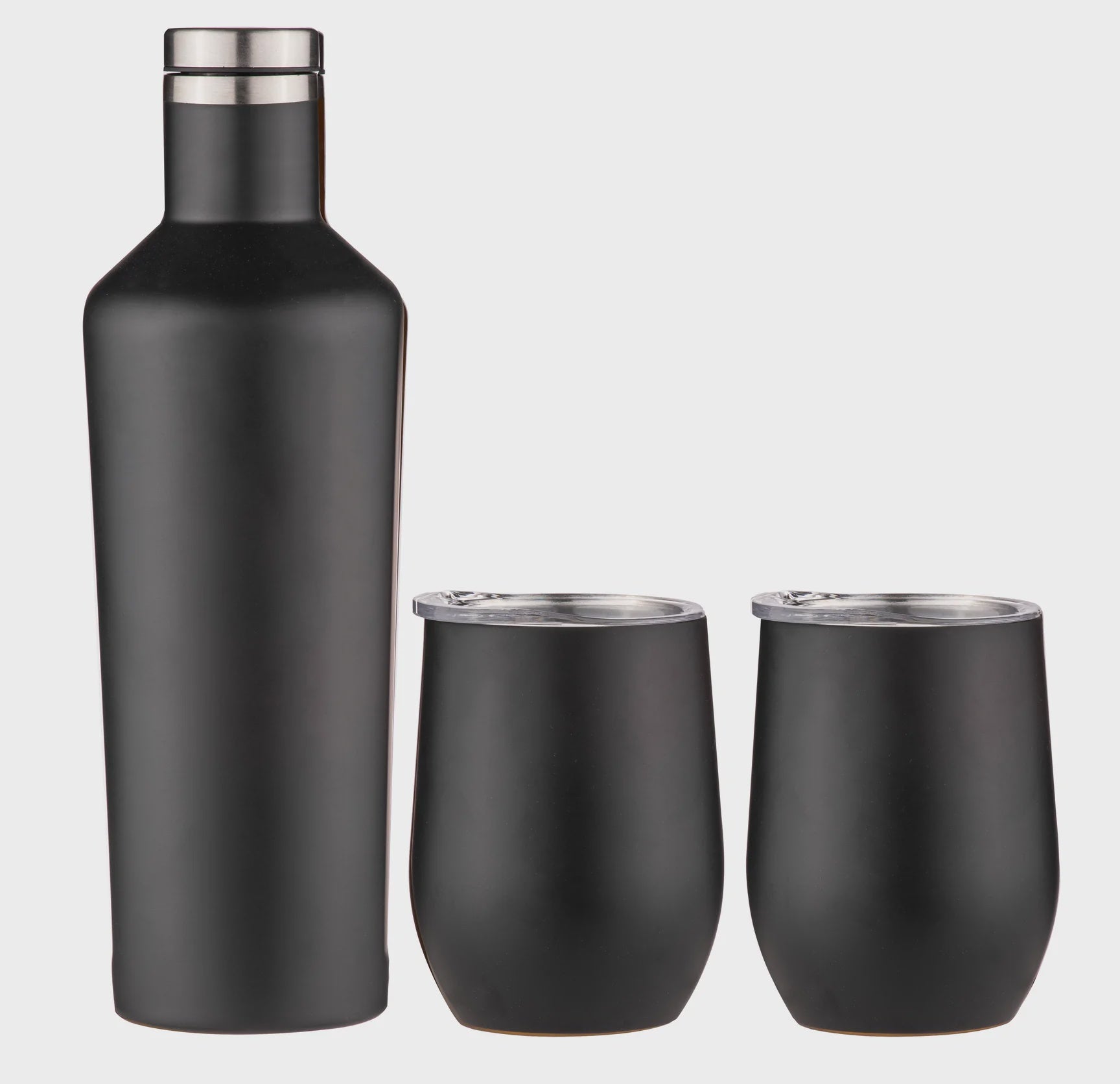 Aurora Matte Black Portable Wine Gift Set