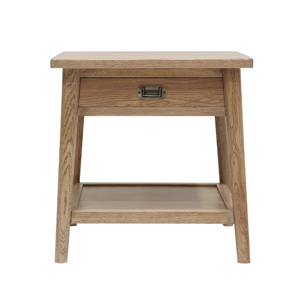 Vassa Oak Bedside Table