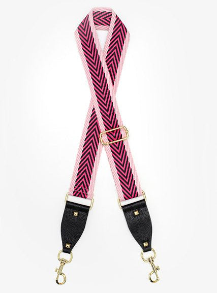 Bag Strap - Woven Arrows Pink