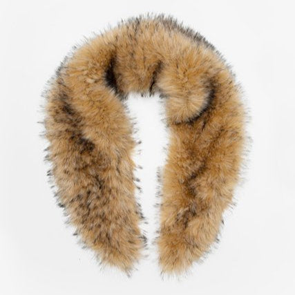Faux Fur Collar Shrug - Choc Eclair