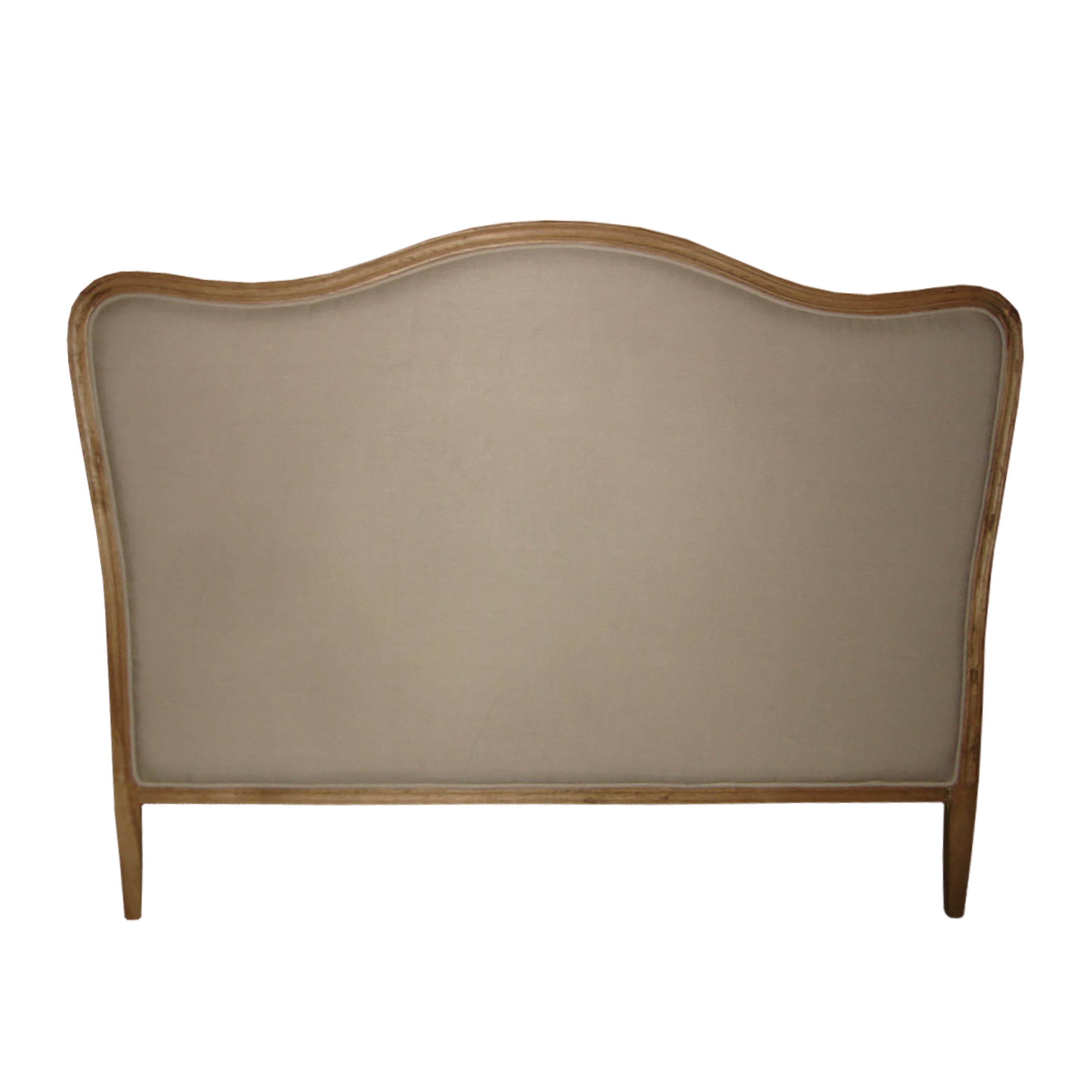 Shaped Bed Head Natural Linen