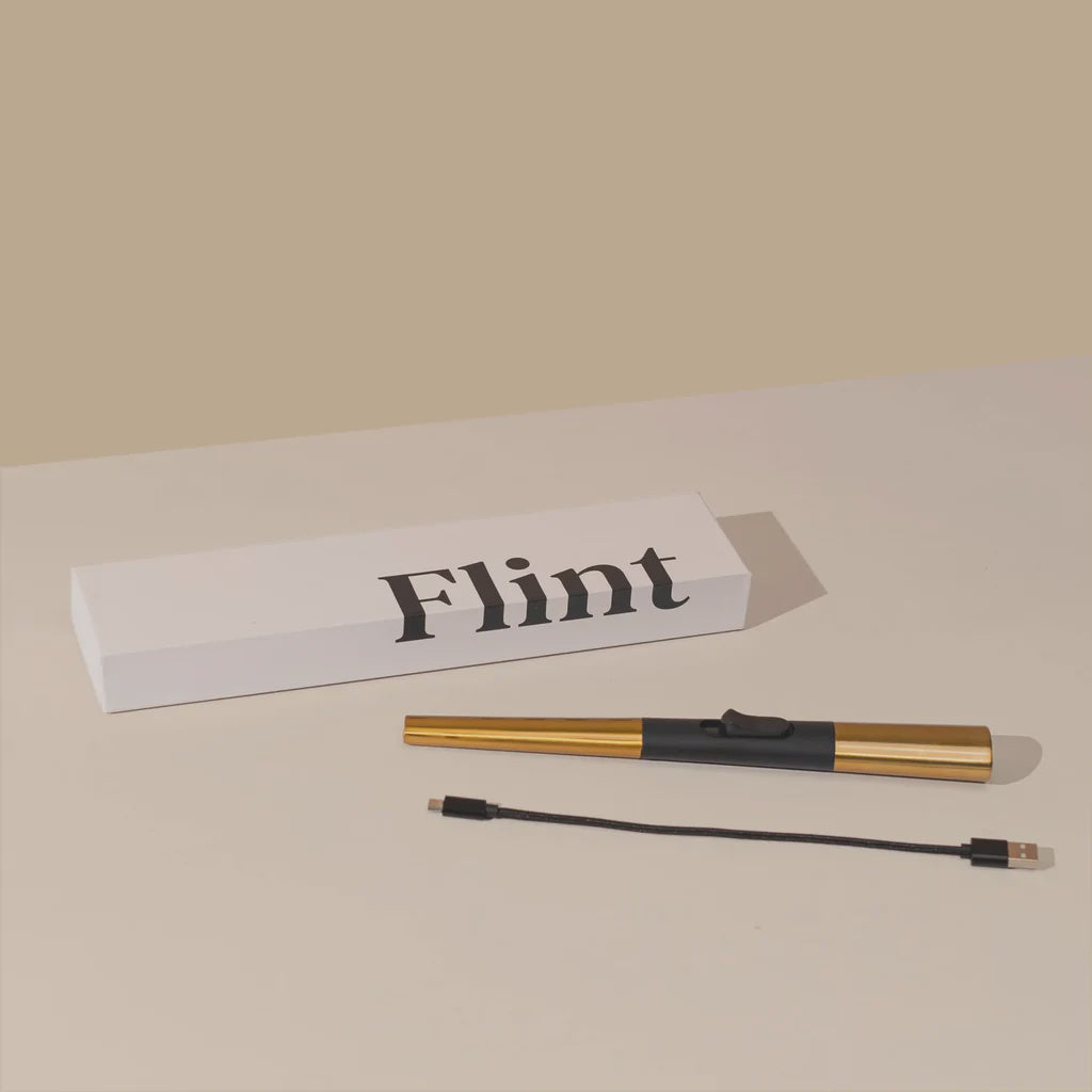 Flint Rechargeable Lighter – Gold
