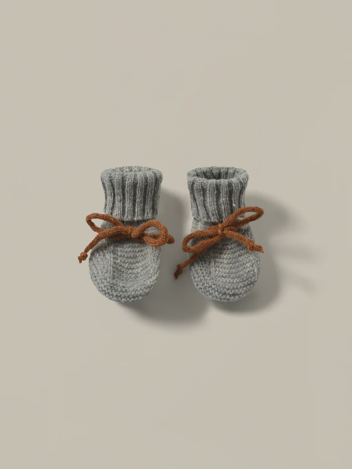 Baby Wool Booties Feather
