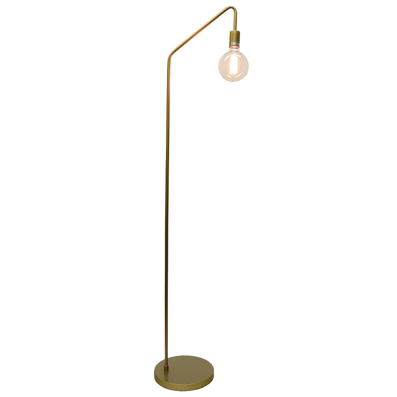 Industrial Geo Floor Lamp - Gold