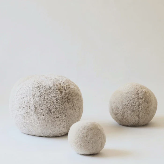 Sheepskin Ball Cushion